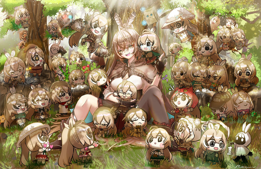 Mumei's Smol Moom army! 🦉